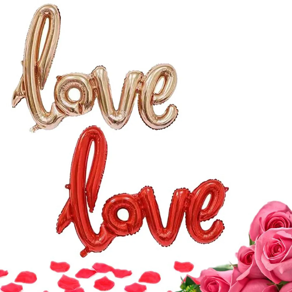 Воздушный шар любовь письмо фольга годовщина свадьба день рождения День Святого