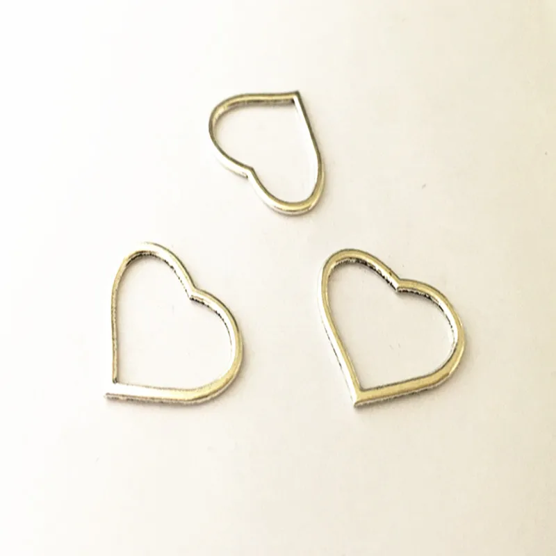 10 шт./лот античное серебро Персиковое сердце подвески ожерелье мини подвеска