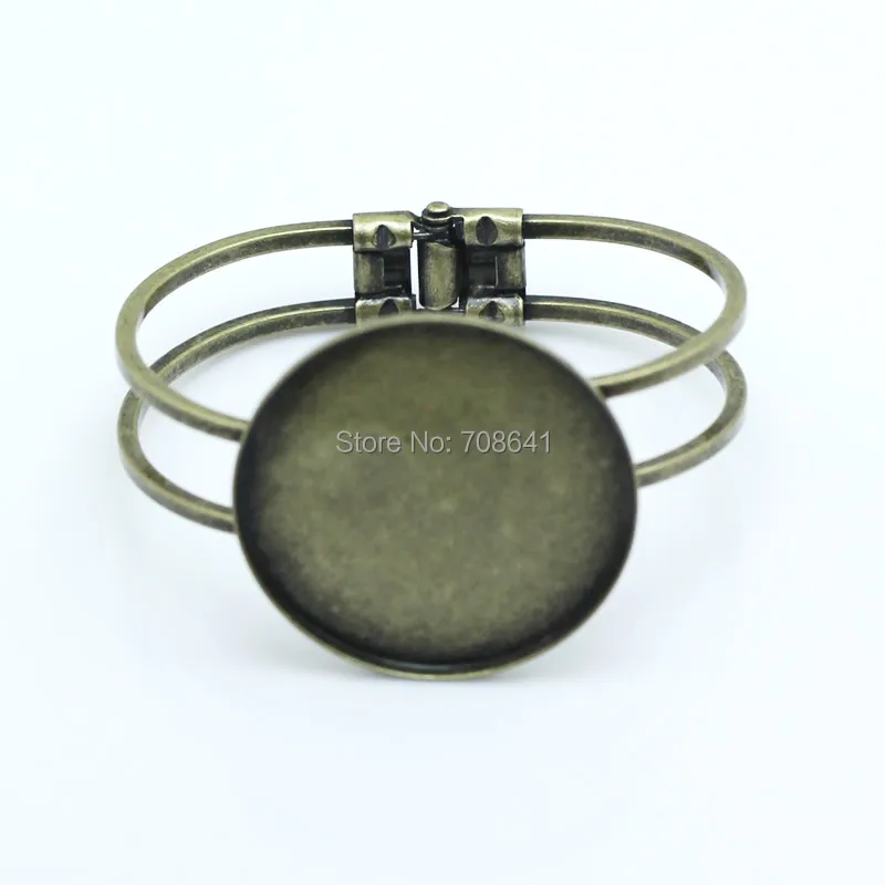 Пустая основа для браслета с круглой окантовкой поднос кабошоном кабошон