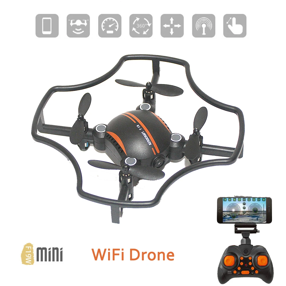 Квадрокоптер EBOYU F19W 2 4 ГГц Wi Fi FPV камера 0 3 МП с удержанием высоты|drone wifi fpv|pocket dronedrone