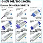 Внешний светодиодный драйвер 5-80 Вт, 10 Вт, 2-3Cx3B серии 6-10, 20 Вт, 30 Вт, 40 Вт, 50 Вт, 60 Вт, 70 Вт, 80 Вт, 0,6-DC5-40V А, постоянный ток, бесплатная доставка