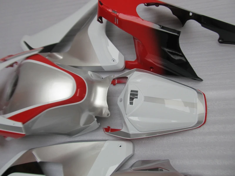Литьевые Обтекатели для Honda CBR1000RR 08 09 10 11 Белый Красный Серебряный комплект