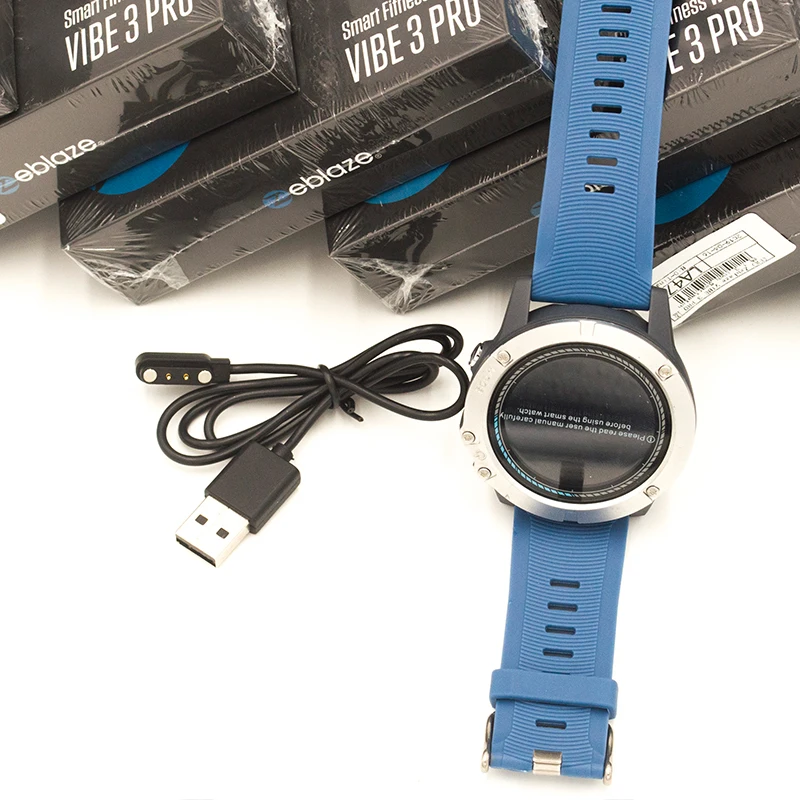 Новый Zeblaze Vibe 3 Pro Смарт часы с зарядным кабелем резервный 2 контактный Магнитный USB