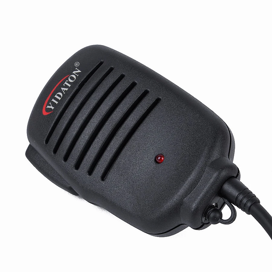 2 PIN Ручной PTT Динамик микрофон Микрофон для IC V8 F21 f11 V82 V85 F26 радио 10 мм с 3.5 мм штекер наушников Двухканальные рации