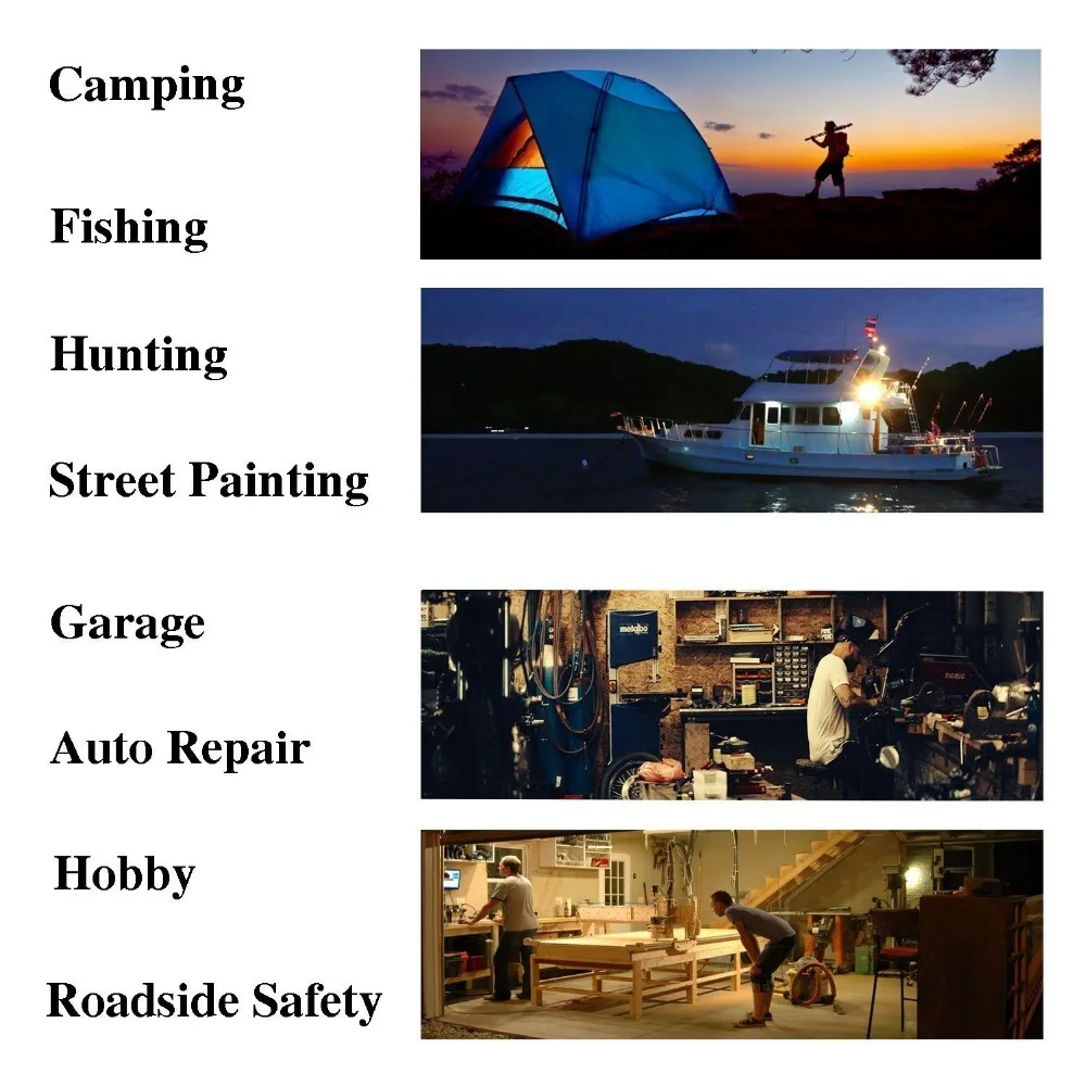 Harga Uni Eropa Darurat Lampu Sorot Isi Ulang LED Portable Lamp Outdoor Camping Mountaineering Tahan Air Outdoor Flood Light 10W