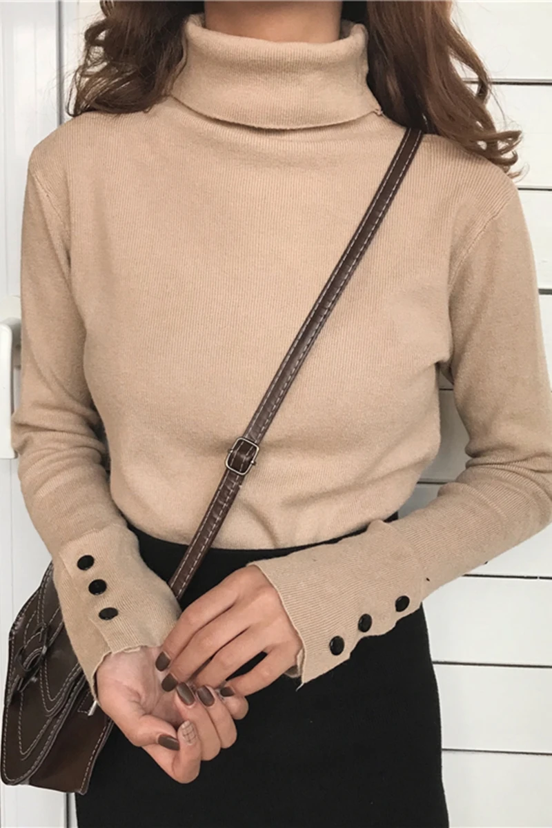 sweaters fashion 2018 women fall winter vintage korean long sleeve Basic tops jumpers cotton clothes knitting shirt pull femme | Женская