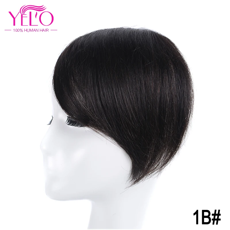 YELO бразильские волосы remy Клип В челке человеческих волос Расширения 1b #2 #4 #613 # - Фото №1