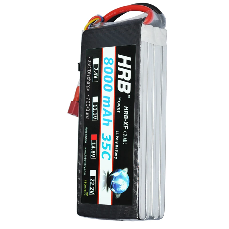 Hrb Bateria Акку 4S 14.8 В 8000 мАч 35C 70c lipo Батарея Traxxas для Вертолет Самолет DJI Phantom Drone