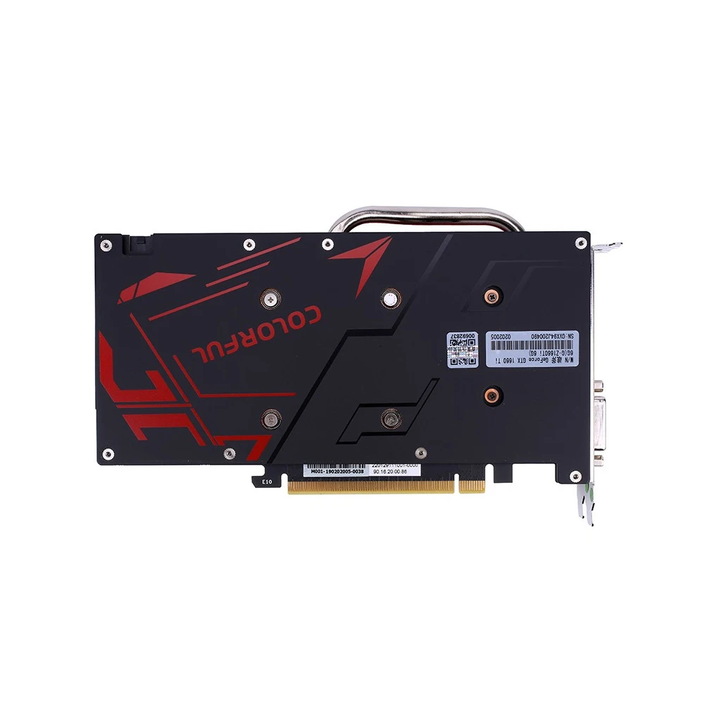Красочные GeForce GTX 1660 NB 6G графическая карта Nvidia карта GDDR5 192bit 8Pin HDMI для рабочего стола