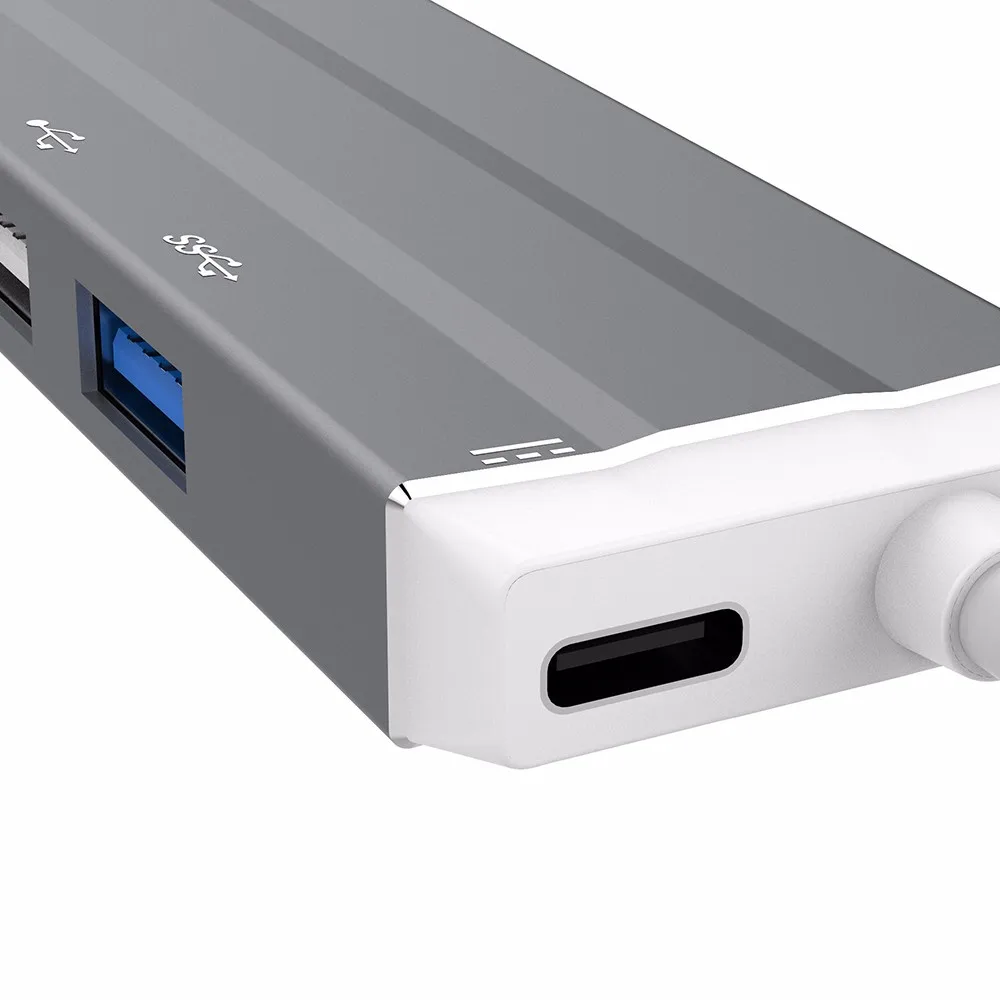 6в1 USB C концентратор 4 K HDMI зарядка PD Порт USB3.0 USB2.0 SD/TF кардридер Тип C адаптер для MacBook Pro huawei P20 Pro