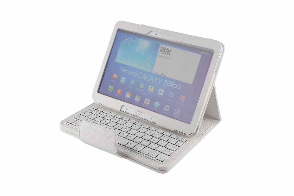 Отсоединяемый беспроводной Bluetooth чехол-клавиатура для samsung Galaxy Tab3 Tab 3 10,1 P5200 P5210 P5220 чехол для планшета со стилусом