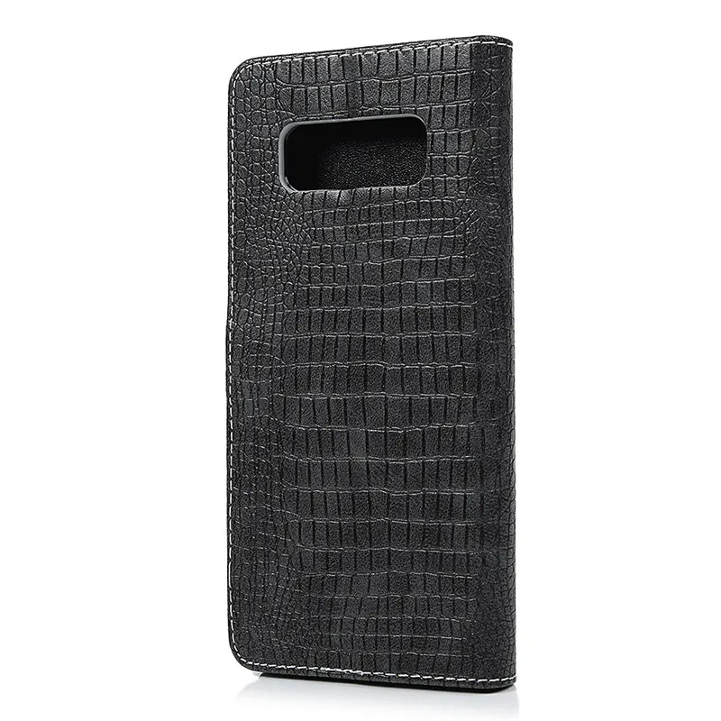 Nextmall Crocodile Pattern PU Leather Stand Wallet Case Cover Protective Phone For Samsung Galaxy note 8 for iPhone case |