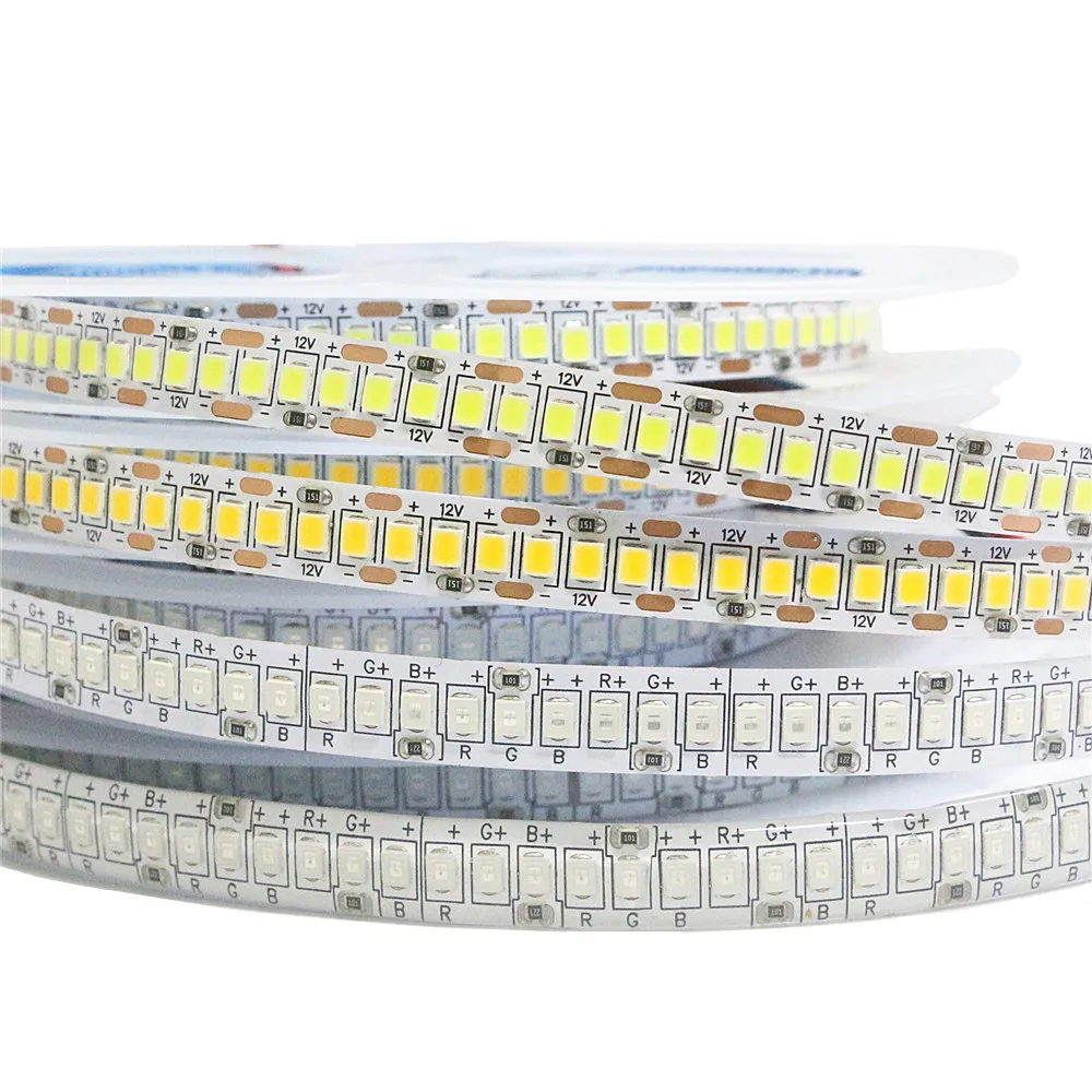 5 м Светодиодная лента 2835 SMD DC 12 В 234/240 светодиодов/м 1200 светодиодов