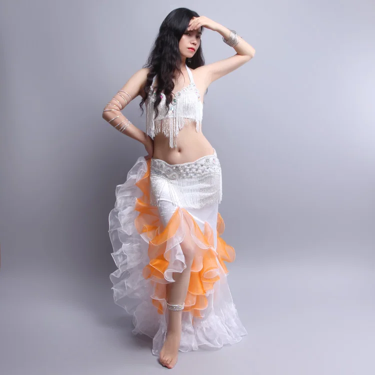 6 видов цветов представление 2017 новая одежда для танца живота сексуальная