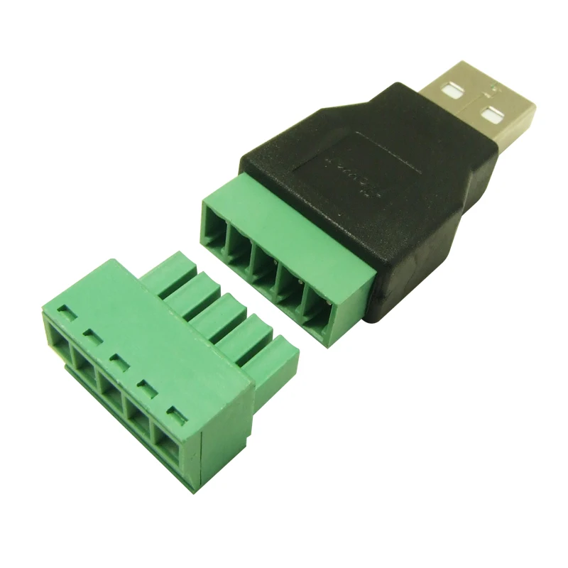 10 шт. Штекерный USB разъем на винт с защитным коннектором адаптер 2.0 type A для