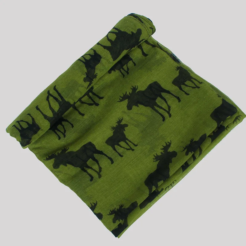 Новые женские Модные Рождество милый олень печати Шарфы для женщин