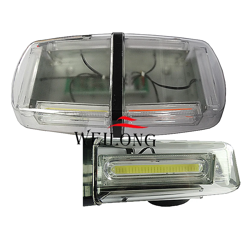 Удара мини Маяк предупреждения полиции свет бар с магнитом базы|cob light|bar barbar light |