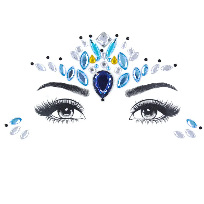 Временные стразы блестящие тату наклейки s украшения для лица праздничные