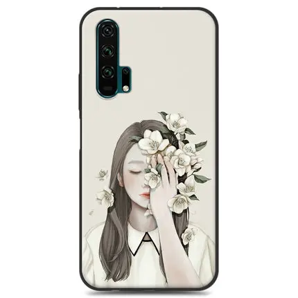 A3 Чехол-бампер для huawei Honor 20 Pro, чехол YAL-AL00 девочки, цветок, мягкий силиконовый чехол из ТПУ для телефона huawei Honor 20Pro, задний чехол s - Цвет: A3