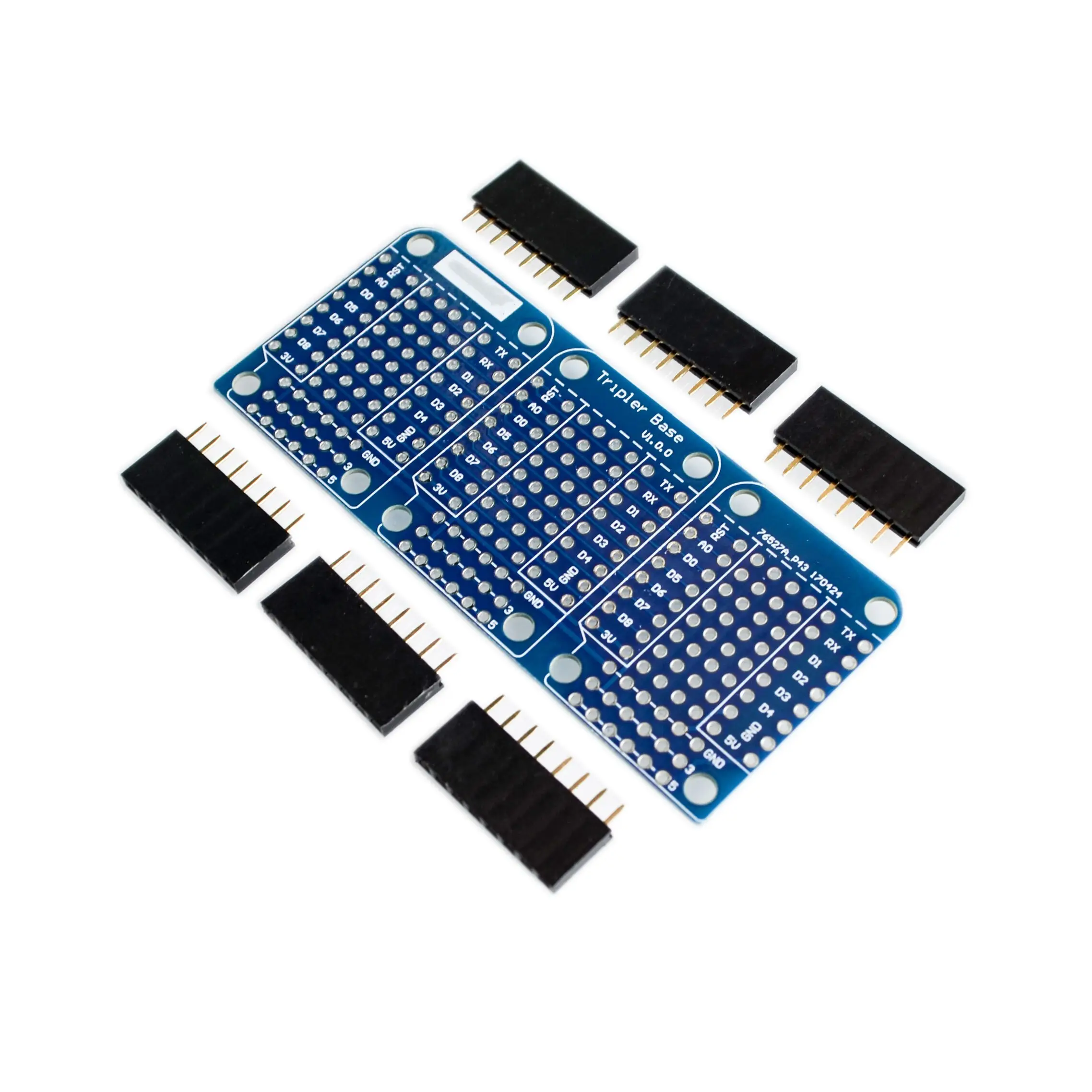 Тройной щит для WeMos D1 Mini Dua сторонняя плата Perf Arduino совместима|shield for arduino|shield arduinod1