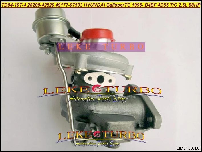 Турбокомпрессор Turbo 28200 42520 49177 07503 для HYUNDAI Galloper TC 1996 D4BF 4D56 T/C 2.5L 88HP бесплатная