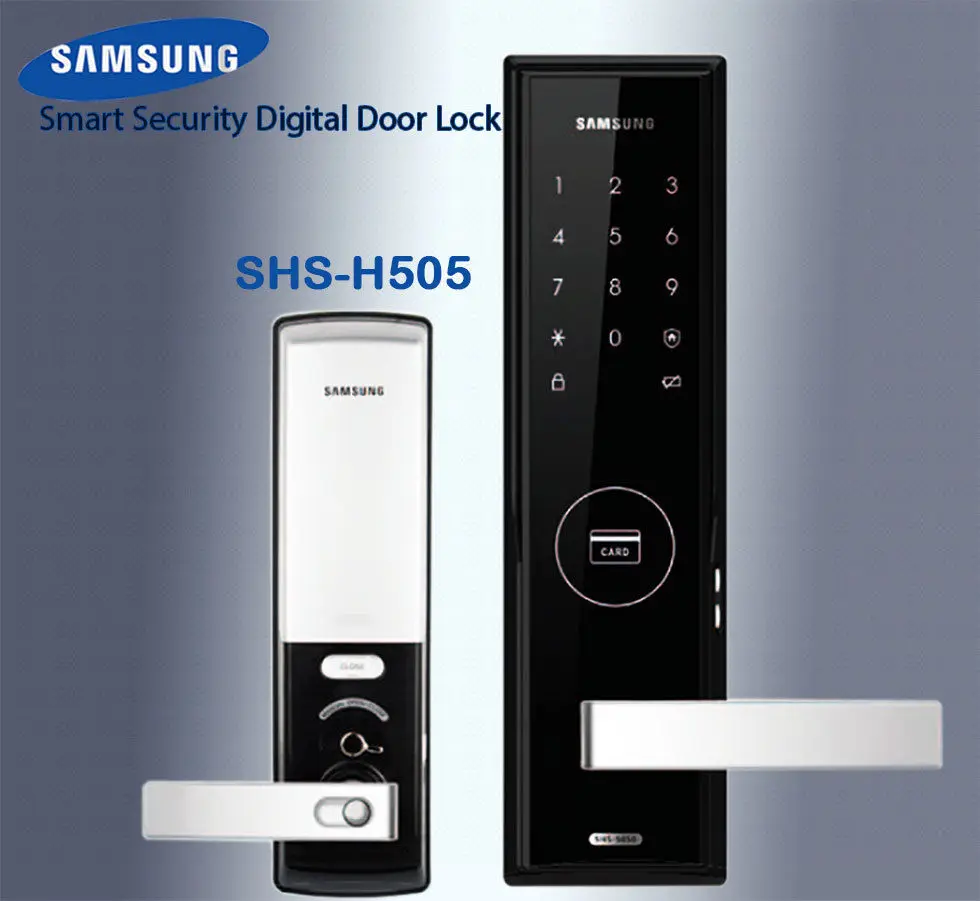 SAMSUNG SHS H505 цифровой дверной замок США/английская версия большой врезной (Пароль +