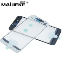 maijieke top aaa cold press 3 in 1 front outer glass lens with frameoca for iphone 8 7 6s plus 6 5 5s 5c glass refurbish parts