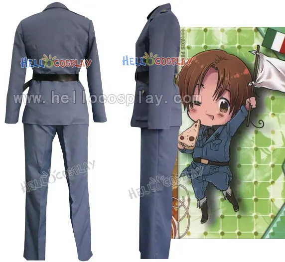 (Cosplaydad) японская аниме одежда Hetalia Axis Powers Северная Италия Военная Униформа H008|japanese