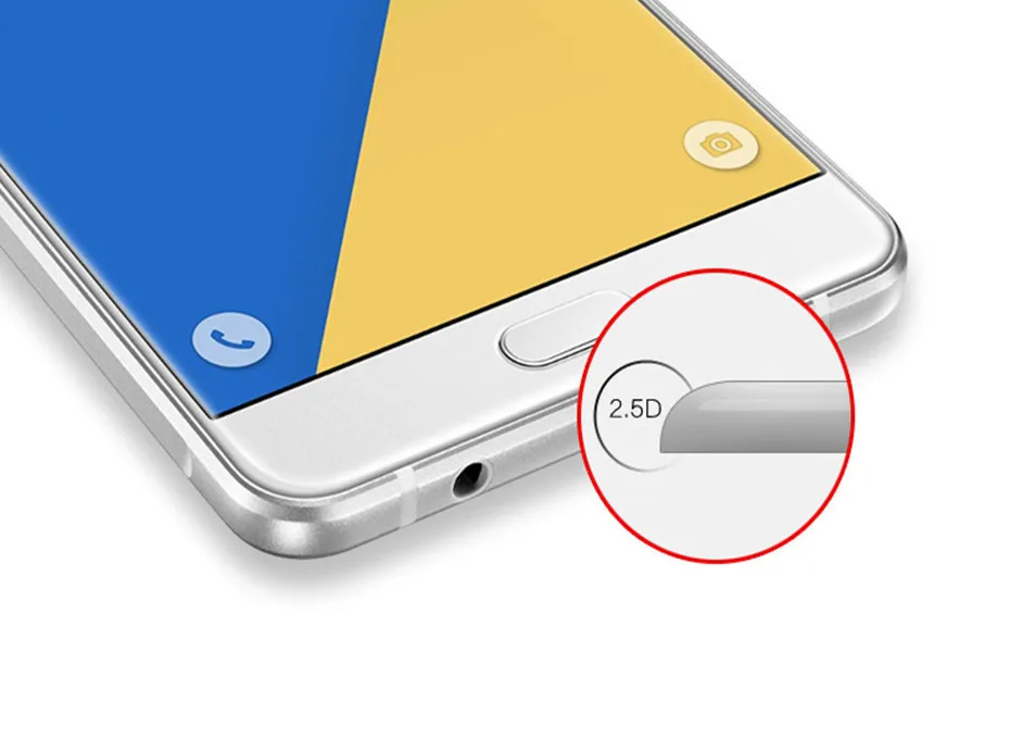 Новая волоконная защита экрана с изогнутыми краями для Samsung Galaxy A3 A5 A7 2017 2016