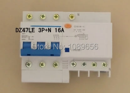 DZ47LE 3P + N 16A автоматический выключатель остаточного тока с защитой от перегрузки