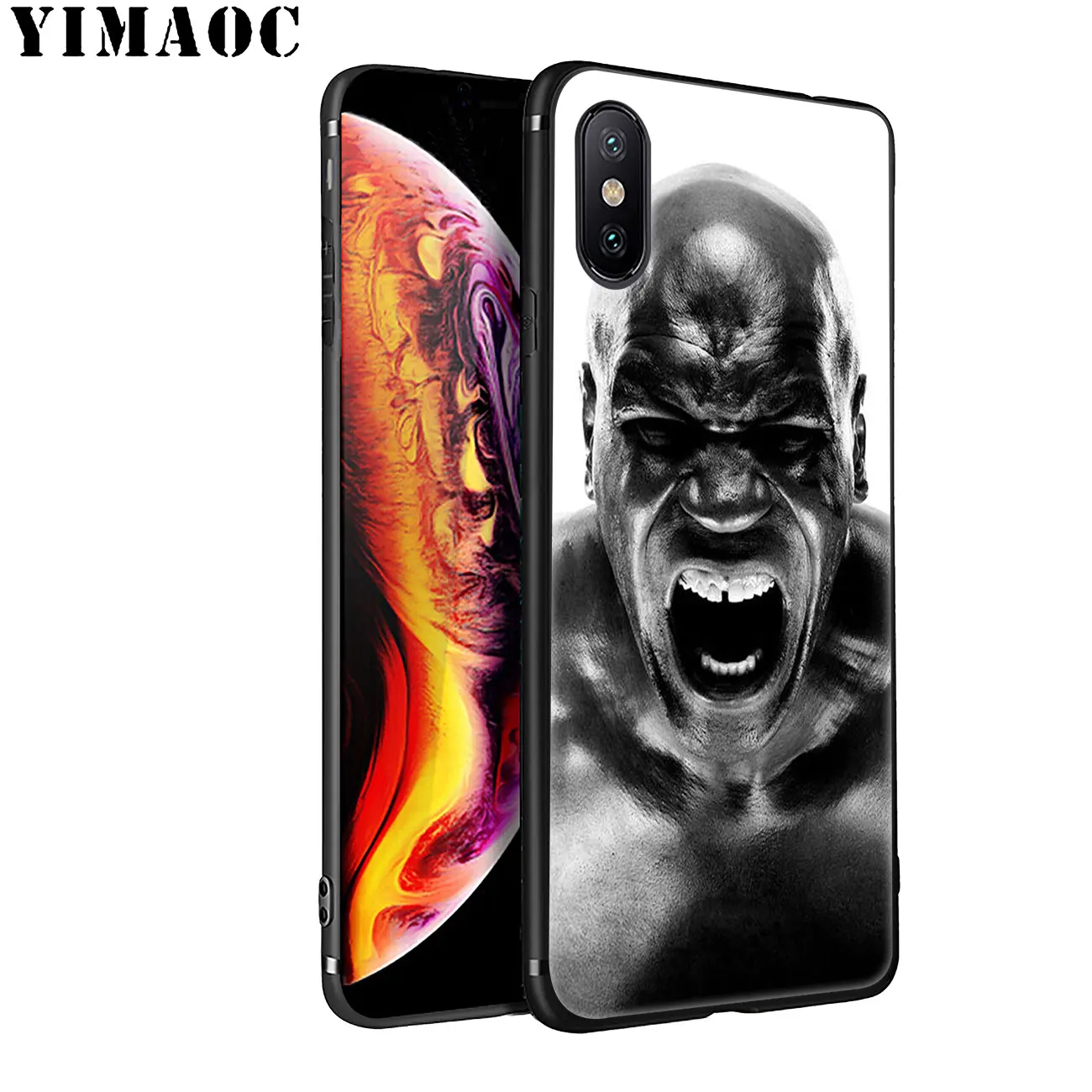 Мягкий силиконовый чехол YIMAOC Mike Tyson punch для iPhone 11 Pro XS Max XR X 6 6S 7 8 Plus 5 5S SE 10 из ТПУ с