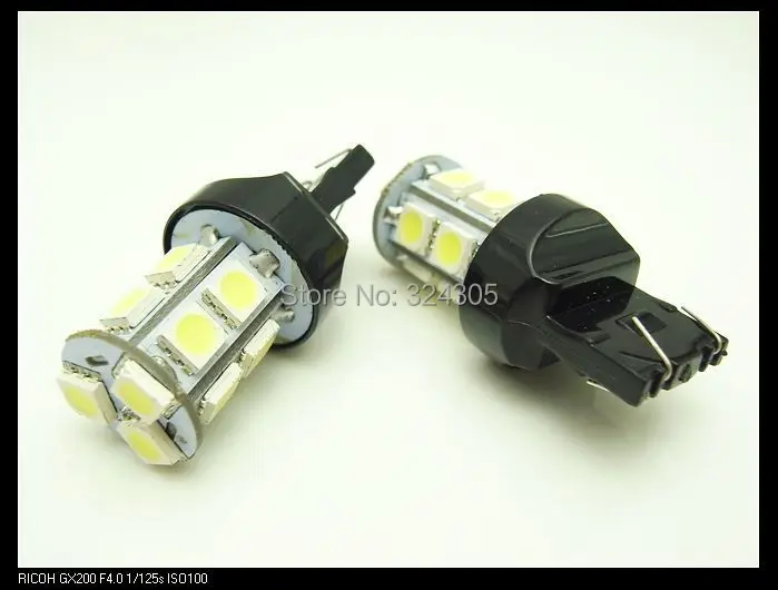 4 X T20 7443 W21/5W стоп-сигнал лампы 13 светодиодный 5050 SMD 7440 двойная интенсивность башня