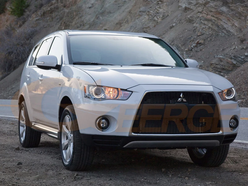 Для Mitsubishi Outlander 2010 2011 ксеноновая фара Bluetooth RF пульт дистанционного управления многоцветный ультра яркий RGB комплект светодиодов «глаза ангела»