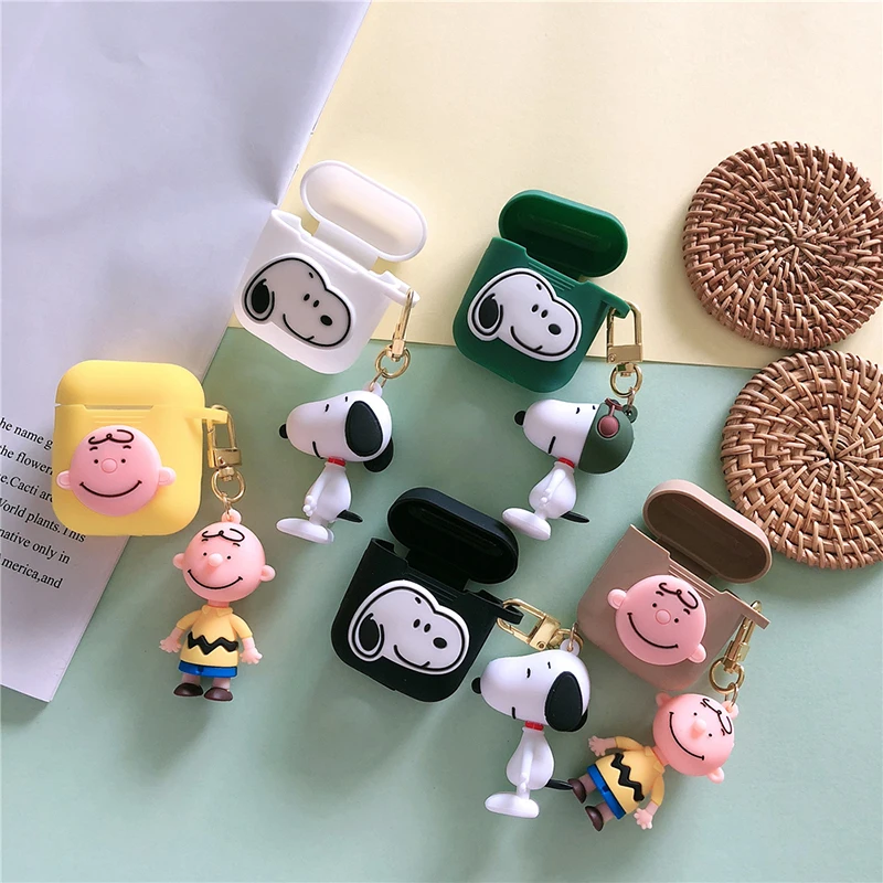 3D кукла игрушка Charlie силиконовый чехол для Apple Airpods чехол защитный чехол Bluetooth беспроводные наушники чехол зарядная коробка чехол сумка