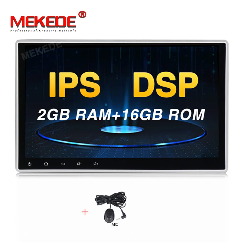 MEKEDE Android 9,0 ips DSP 10,1 дюймов двойной 2 din Автомобильный gps dvd-плеер с BT wifi Радио Стерео 2din автомобильный радио мультимедиа - Цвет: 16G model