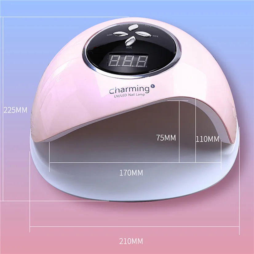 

Fast Dryer 60W LED Nail Lamp For Manicure 39pcs LEDS Lamp Curing All Gel Polish UV Lamp Machine 110V-240V Nail Dryer Timer Tools