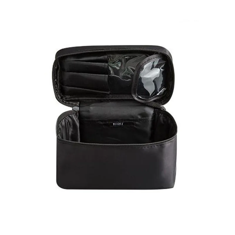 All Black bag REREKAXI, новинка, женская косметичка, водонепроницаемая, нейлоновая, женская, профессиональная, косметичка, органайзер, для путешествий, косметичка - Цвет: All Black bag