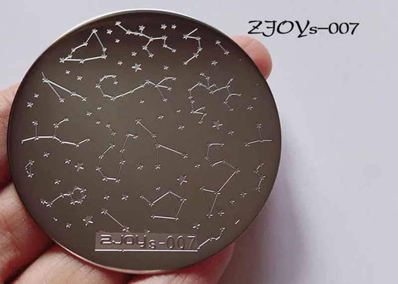 Zjoys 01-66 пластина для штамповки ногтей 5,6 см шаблоны изображений цветы пластина для стемпинга для нейл-арта изображения, новое изображение пластины для штамповки - Цвет: 07
