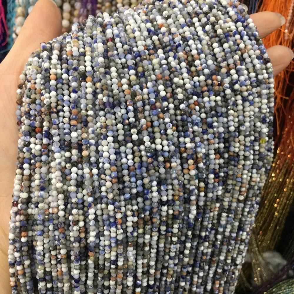 Маленькие бусины из натурального камня, бусины из натурального граната, апатит 2 мм, разделенные бусины для изготовления ювелирных изделий, ожерелье, браслет своими руками