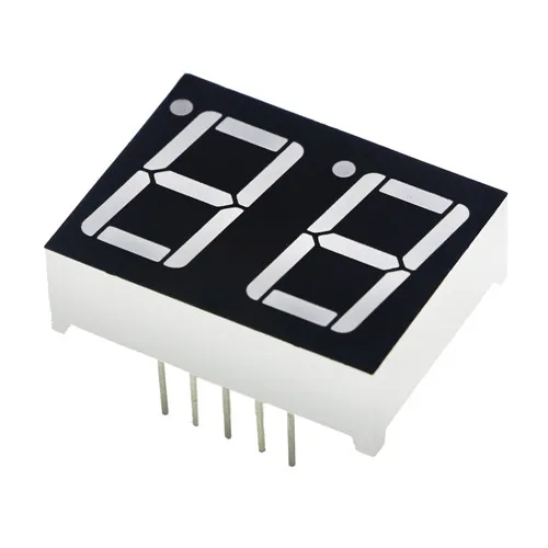 2 Bit 0,56 дюймов 7 сегментный 1 бит/2 бит/3 Бит/4 бит цифровая трубка Красный общий катод светодиодный дисплей 8x8 светодиодный яркий красный точечный матричный - Цвет: 2 Bit