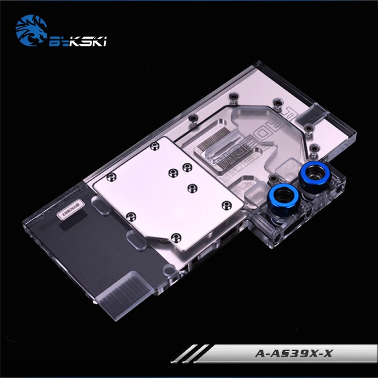 BYKSKI полное покрытие графическая карта блок использовать для ASUS STRIX-R9-390-DC3OC-8GD5-GAMING видеокарта медный блок RGB светильник
