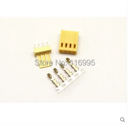 Бесплатная доставка 200 компл./упак. KF2510 KF2510-4 4Pin (plug прямо + Корпус терминал) pitch2.54mm