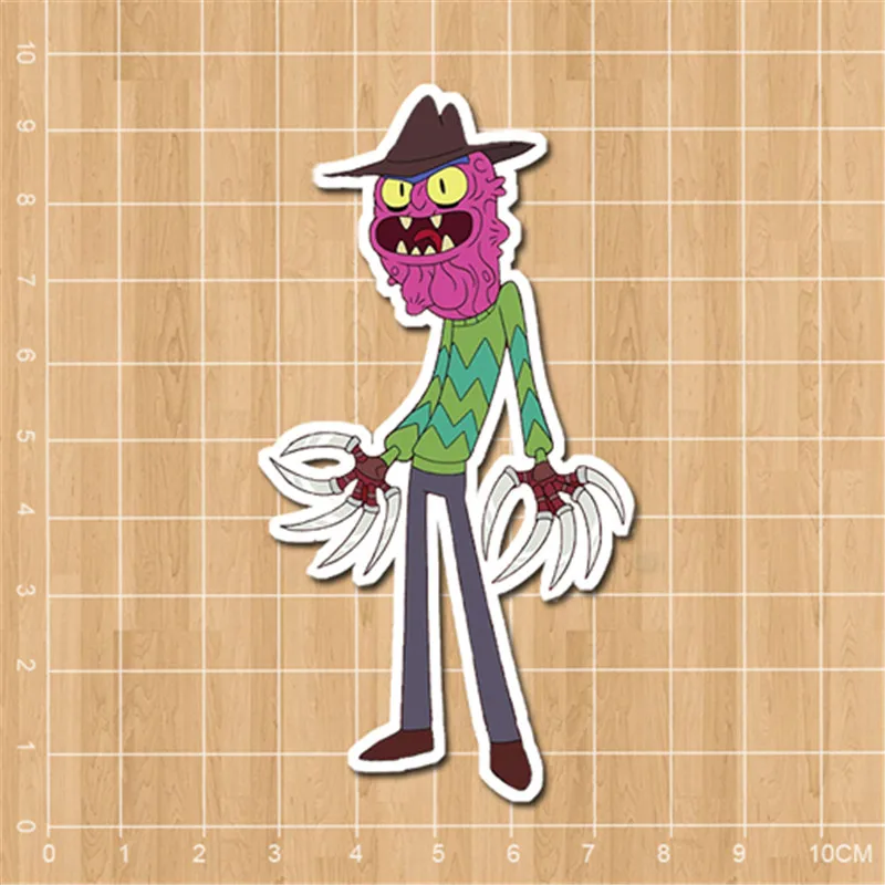 Аниме Rick Squanchy Evil morty terry cat Mr.Meeseeks водонепроницаемая наклейка для детей дневник