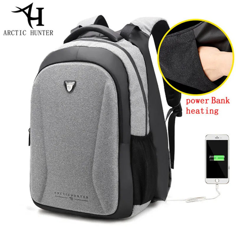 Рюкзак ARCTIC HUNTER 2018 мужской модный Повседневный с usb зарядкой для мобильного