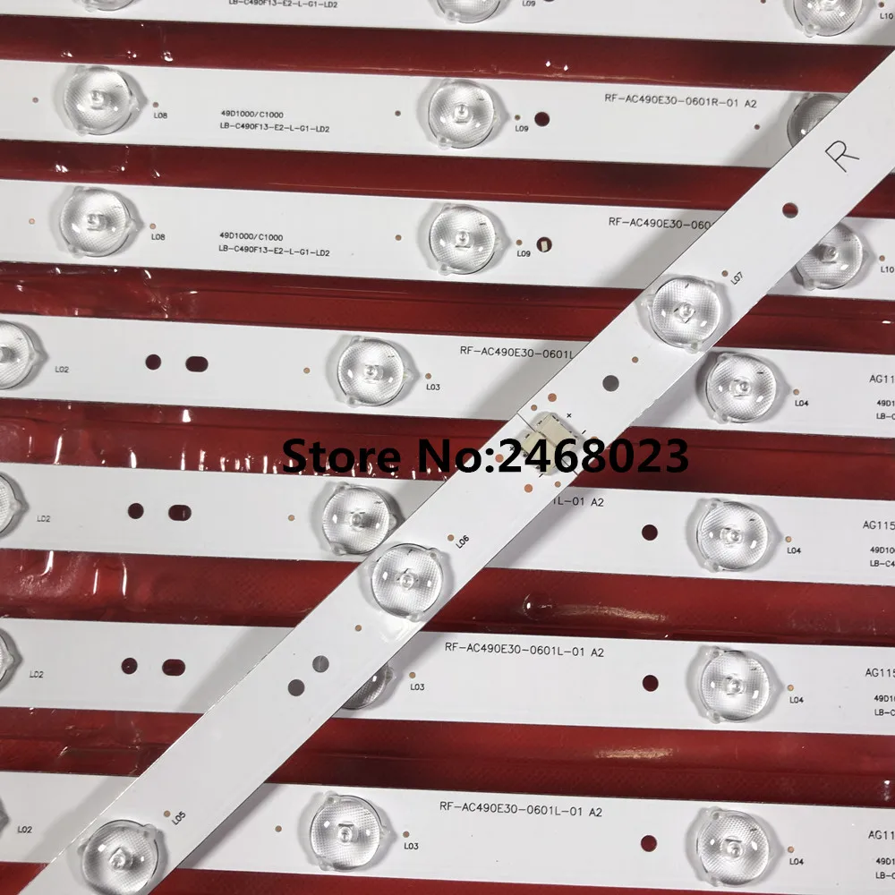 Светодиодный подсветка полосы 12 лампа для KD-49X6000D GJ-2K16-490-D712-P5-L R 01N21 01N22 TPT490U2 49PUS6401