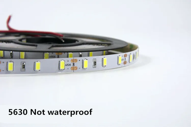 DC12V светодиодный светильник 1 м 2 м 3 м 4 м 5 м светодиодный полосы света SMD 5630 ip65 ip30 не Водонепроницаемый лента 60 светодиодный s/m 5730 SMD ФИТА полоса 12 V