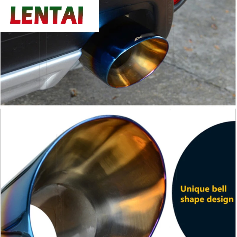 

LENTAI 1 шт. для Mitsubishi ASX 2011 2012 2013 2014 нержавеющая сталь крышка выхлопной трубы автомобиля глушитель трубы автомобиля-специальные аксессуары