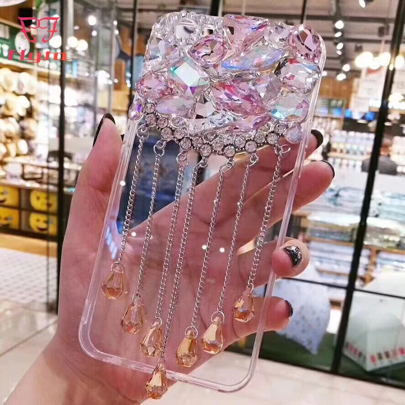 Чехол FlyTo для IPhone 7 8 со стразами чехол телефона 6 6S X Plus XR XS MAX Coque|Бамперы| |