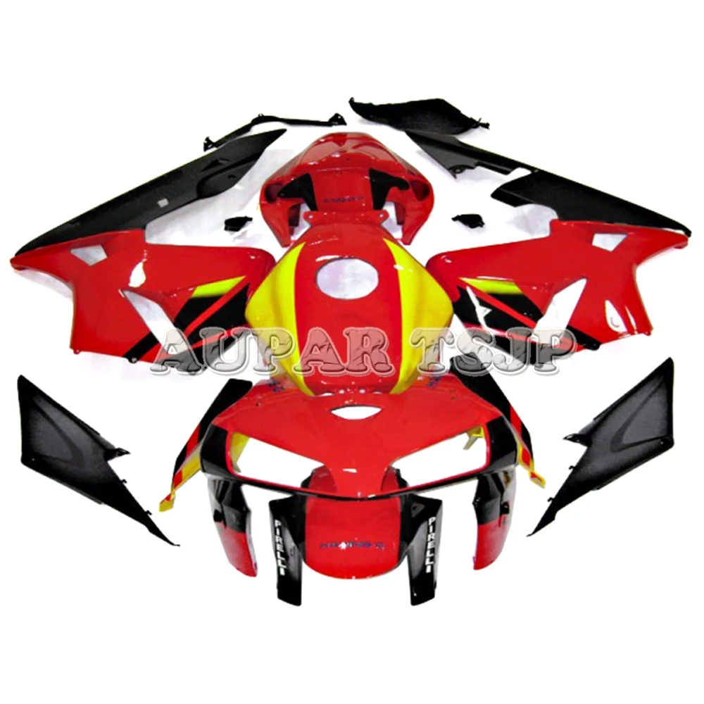 

Red Yellow with Black Lower Hulls For Honda 2005 2006 CBR600RR F5 ABS Injection Motorbike Mold Bodywork New Sportbike Covers