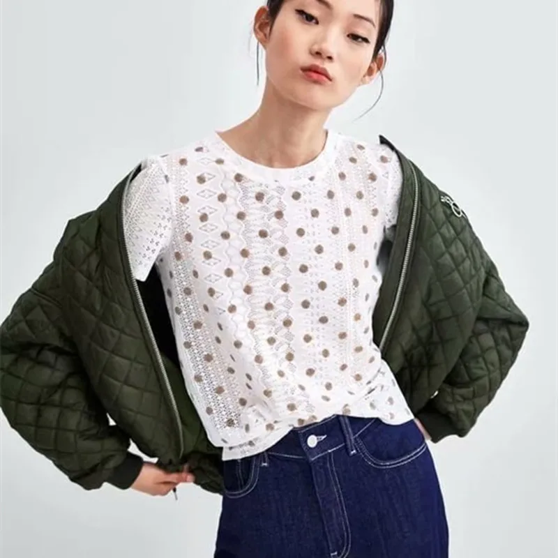 Осень-зима 2019 одноцветная Толстая теплая куртка-бомбер и пальто женская уличная